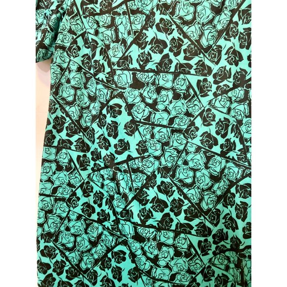 Vintage 2-piece Green & Floral Pencil Dress Suit - Picture 2 of 4